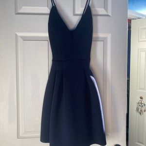 Navy blue mini dress